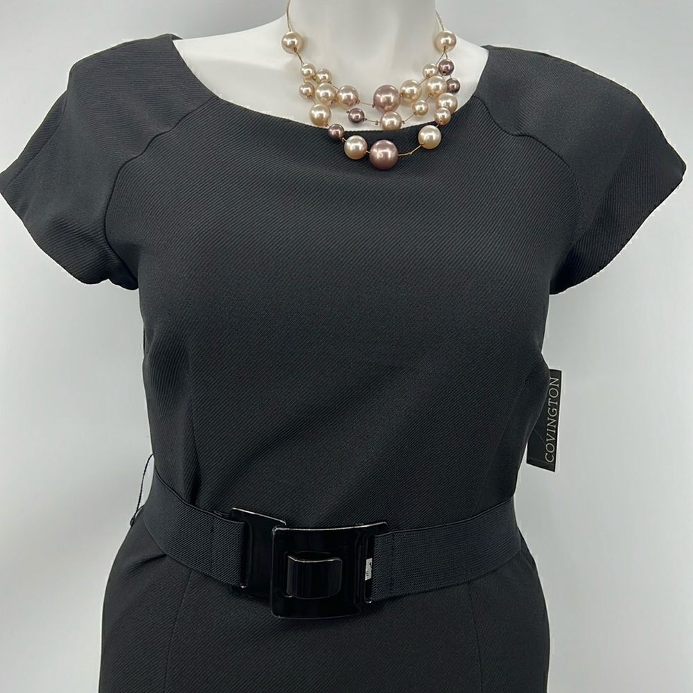 Covington short sleeve color block dress size 12